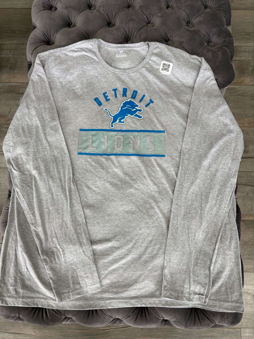 Fanatics Gray Tee with White Logo
